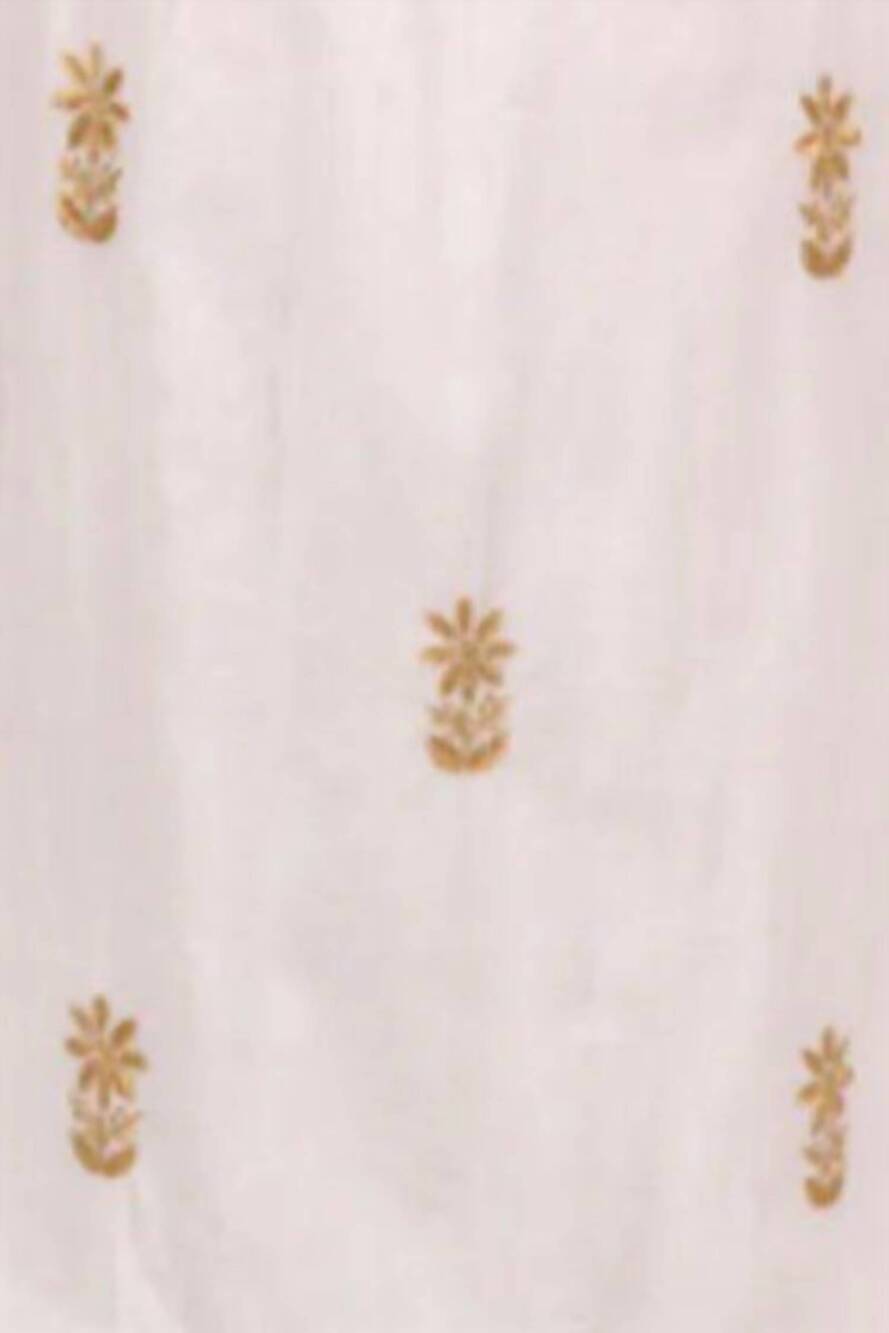 NEW GRETCHEN SCOTT fiesta time embroidered maxi dress in white and gold - Picture 6 of 6